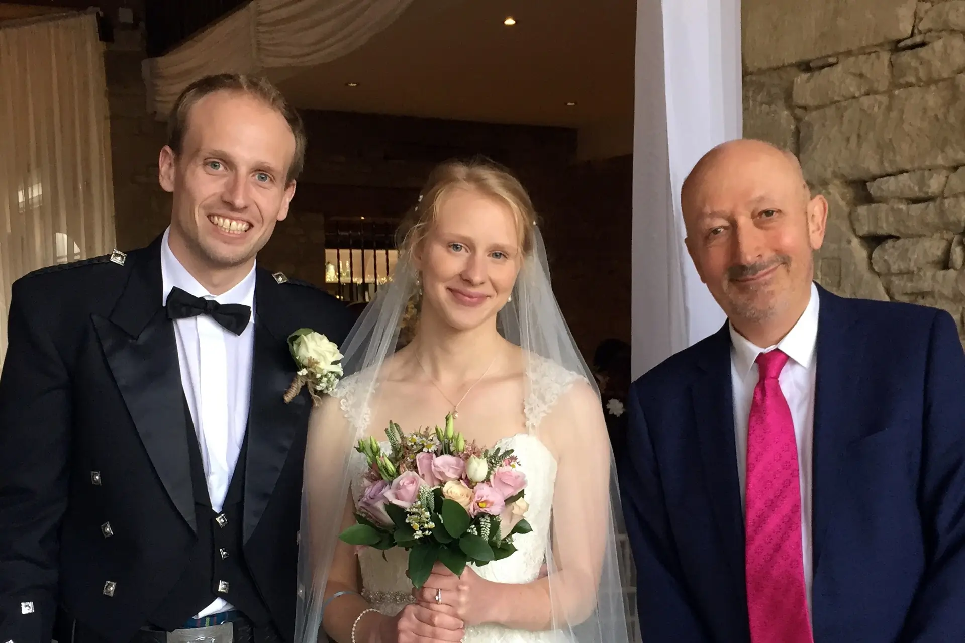 Pianist with Bride and Groom